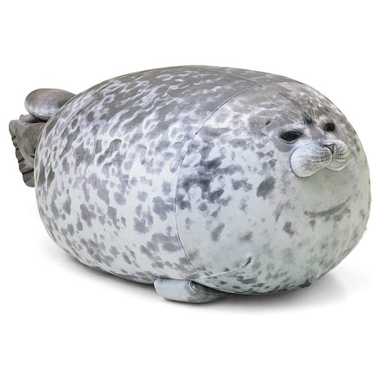 Chubby Seal Pillow — Stuffed Plush Cushion
