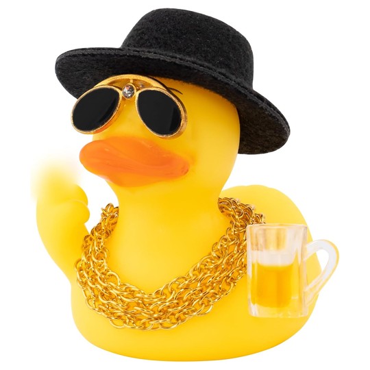 Gangster Duck — Car Dashboard Ornament